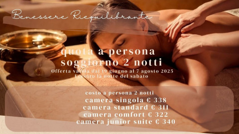 2025 hotel 2 mari benessere riequilibrante 2 notti IN17