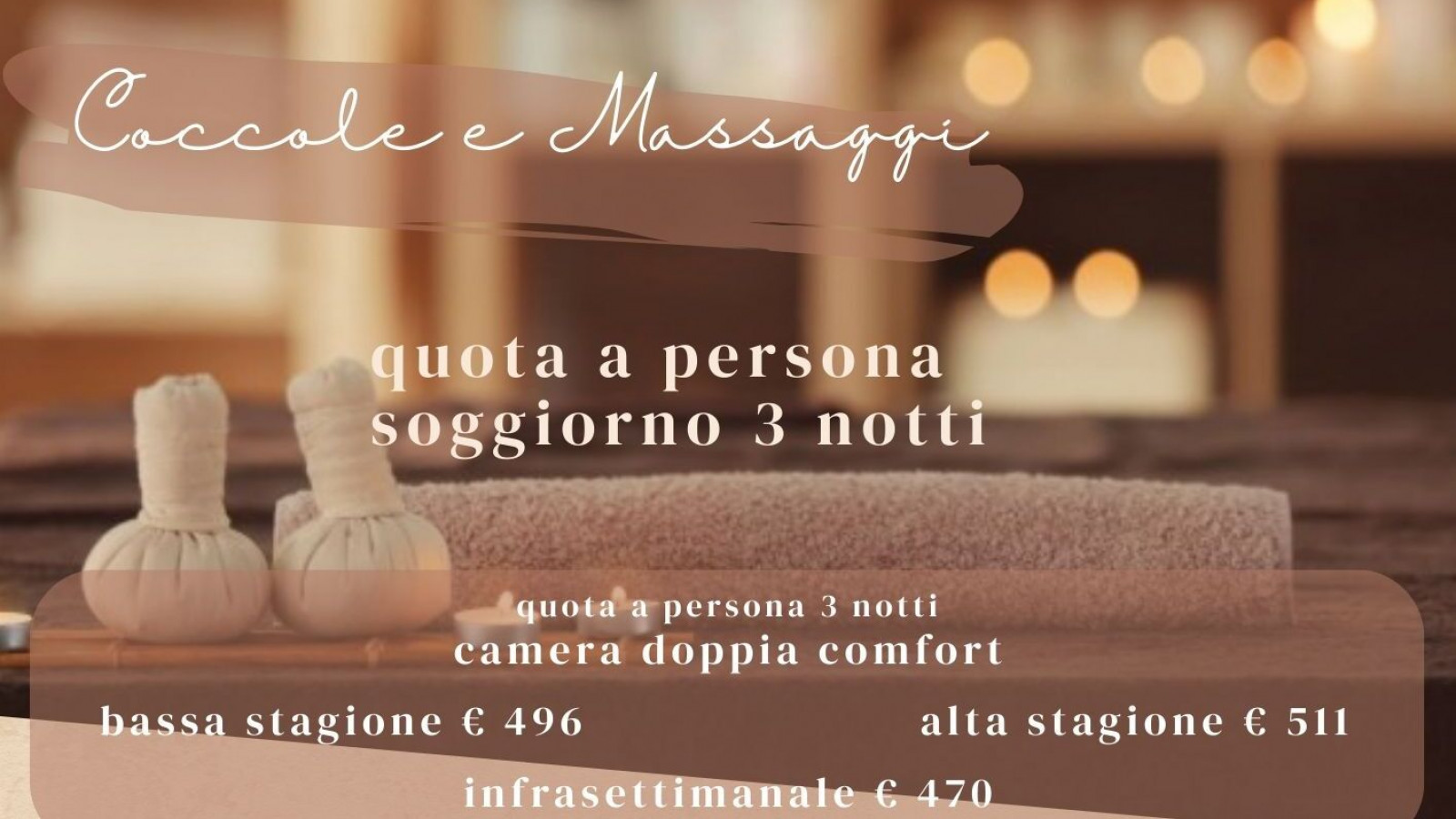 2025 hotel 2 mari coccole e massaggi 3 notti IN17