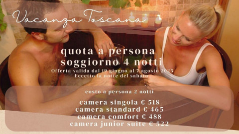 2025 hotel 2 mari vacanza toscana 4 notti IN17